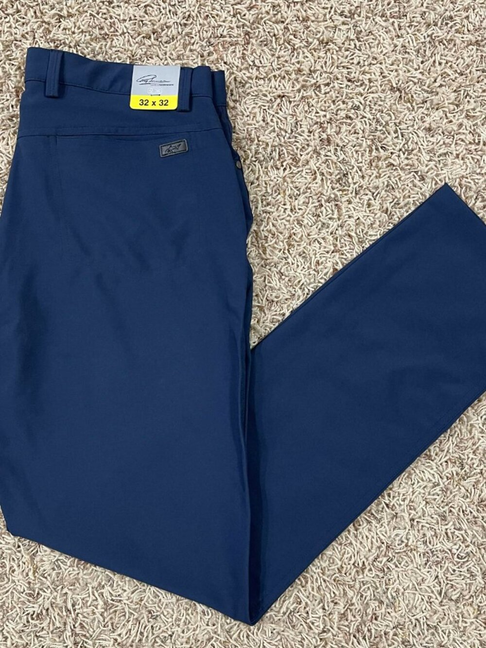 Greg Norman Men’s ML75 Stretch Performance Chino Pants Blue, Size 32x32 (New)